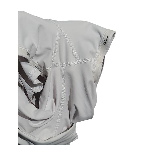 Lululemon Pace Setter Run Skirt White Size 4 Regular GUC Luxtreme Shorts - Picture 4 of 4